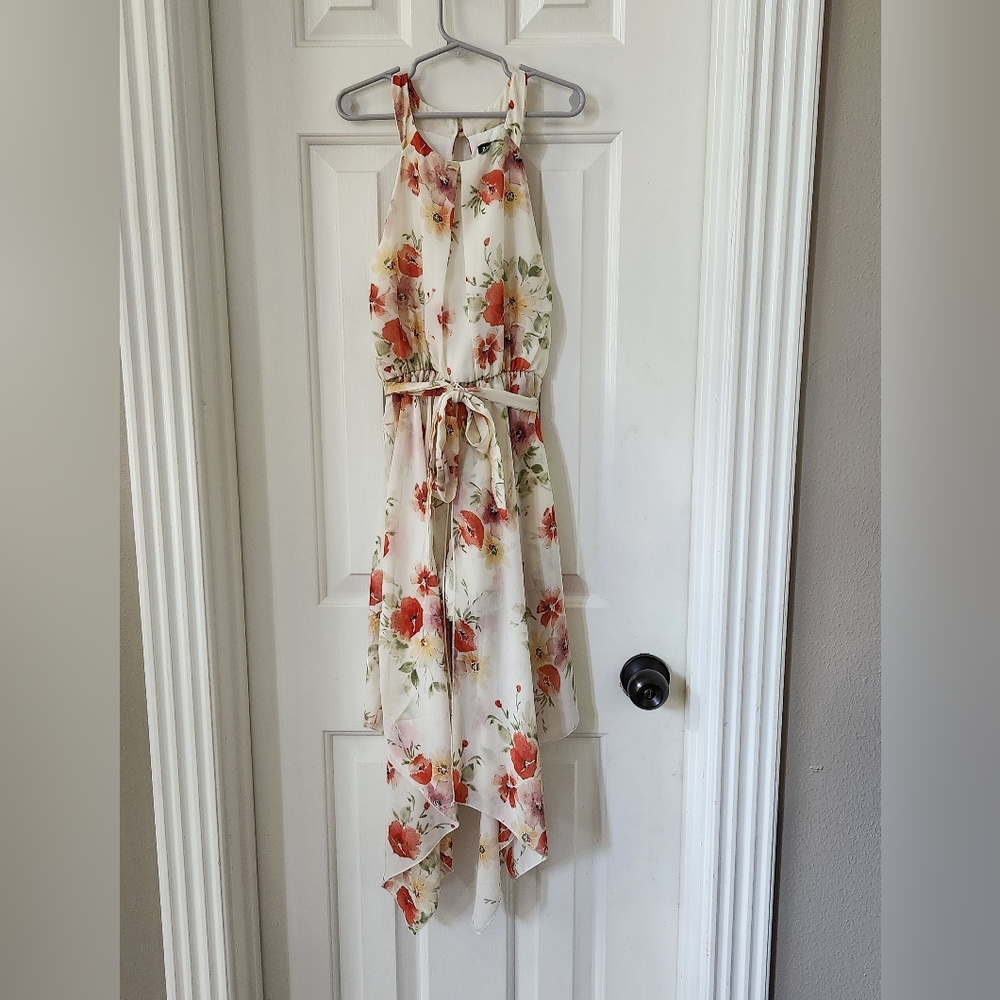 Girls floral dress with shorts underneath